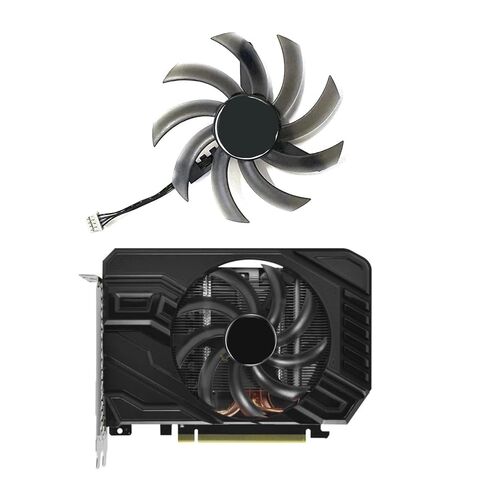 4-Pin 95MM Video Card Fan Replacement for RTX 2060 GTX 1660 Series - DC 12V 0.45A Cooling Fan in Kuwait