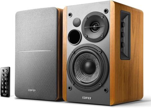 مكبرات صوت رف الكتب التي تعمل بالطاقة من Edifier R1280DB + حامل مكبر الصوت in Kuwait