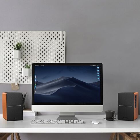 مكبرات صوت رف الكتب التي تعمل بالطاقة من Edifier R1280DB + حامل مكبر الصوت in Kuwait