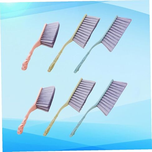 Yardwe 6pcs Thickened Bed Cleaning Brushes with Hollow Handle, Soft Dusting and Sofa Cleaning Tools for Household Use, Multi-Color Pack (Blue, Green, Pink) in Kuwait