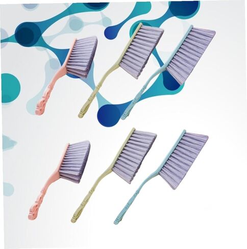 Yardwe 6pcs Thickened Bed Cleaning Brushes with Hollow Handle, Soft Dusting and Sofa Cleaning Tools for Household Use, Multi-Color Pack (Blue, Green, Pink) in Kuwait