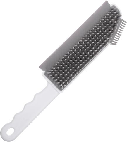 SHINEOFI Multi-Functional Silicone Window Cleaning Brush Portable Kitchen Crevice Scrubber Groove Cleaner for Home Bathroom Window Screen Dust Removal White in Kuwait