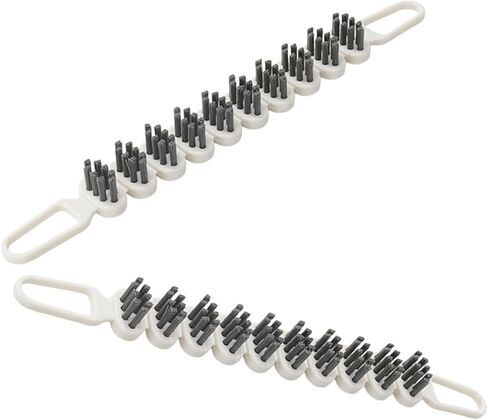 FOMIYES Bendable Crevice Cleaning Brush Double-Ended Hard Bristle Tool for Kitchen and Bathroom Corners, Metal Surface and Gap Scrubber, 2pcs Multi-use Brushes for Narrow Spaces in Kuwait