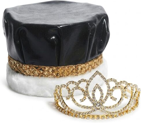 Metallic Crown and Gold Sasha Tiara Royalty Set in Saudi Arabia