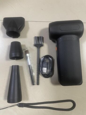 منفضة هواء مضغوطة X3 PRO - 150000 دورة في الدقيقة، منفاخ هواء كهربائي فائق القوة، منفاخ صغير قابل للتعديل بأربعة سرعات مع شحن سريع، منفاخ غبار للكمبيوتر ولوحة المفاتيح والمنزل والخارج والسيارة in Kuwait