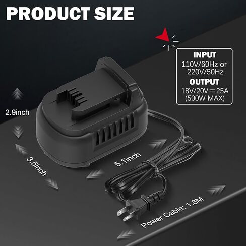 500W AC to DC Converter for Milwaukee M-18 18V Cordless Tools, 110V to 18V AC/DC Adapter Power Supply, AC Plug Transformer Adapter in Kuwait