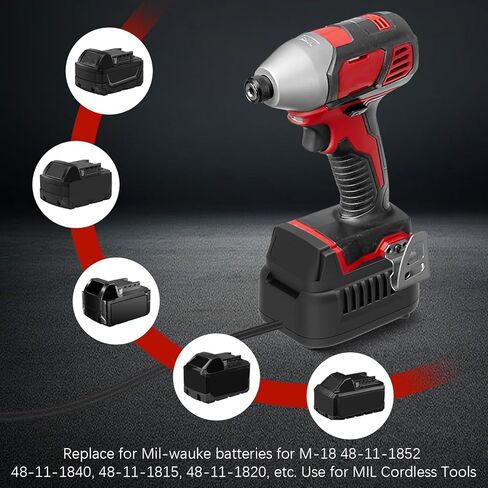 500W AC to DC Converter for Milwaukee M-18 18V Cordless Tools, 110V to 18V AC/DC Adapter Power Supply, AC Plug Transformer Adapter in Kuwait