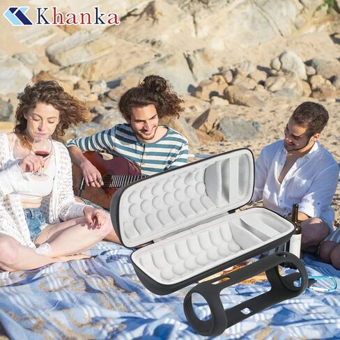 حافظة سفر صلبة من khanka + حافظة من السيليكون بديلة لمكبر صوت بلوتوث محمول JBL FLIP5 Flip 5 مقاوم للماء in Kuwait