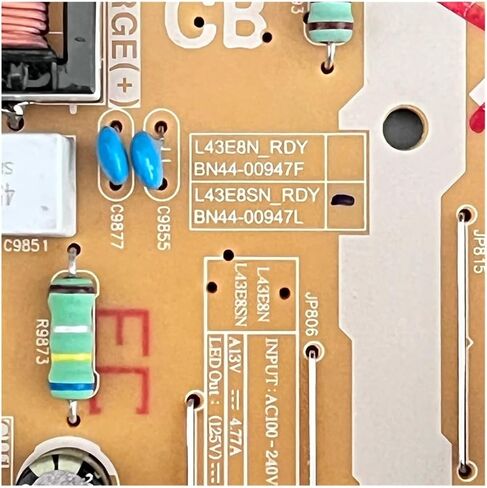 لوحة إمداد الطاقة KLUfo BN44-00947L L43E8SN_RDY متوافقة مع أجزاء التلفزيون Samsung N43LS01TAF UN43RU7200F UN43RU7100F UN43NU6950B in Kuwait