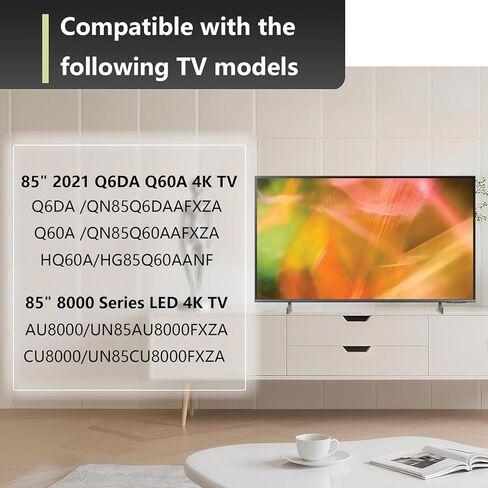 قطع غيار التلفزيون 85 بوصة AU8000 أرجل حامل التلفزيون متوافقة مع Samsung 2021 AU8000 CU8000 Q60A Q6DA HQ60A Series 4K UN85AU8000FXZA UN85CU8000FXZA QN85Q60AAFXZA QN85Q6DAAFXZA HG85Q60AANF TV in Kuwait