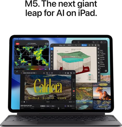 Apple iPad Pro with Apple M5 Chip (11-inch, Wi-Fi + Cellular, 1TB Storage) - Nano-Texture Glass, Space Black (Renewed) in Kuwait