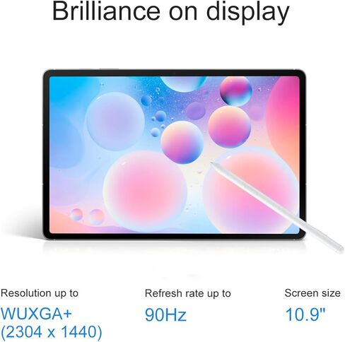 Samsung Galaxy Tab S10 FE Android Tablet (10.9" 2K+ Touchscreen, 8-Core, 8GB RAM, 384GB Storage (128GB+256GB SD Card)), S Pen, Long Battery Life, Dual Cameras, Lightweight, SM-X520, NA Version, Gray in Kuwait
