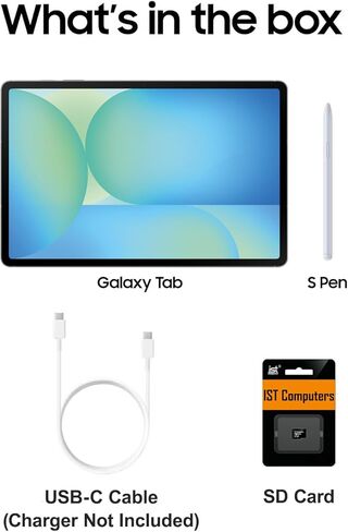 Samsung Galaxy Tab S10 FE Android Tablet (10.9" 2K+ Touchscreen, 8-Core, 8GB RAM, 384GB Storage (128GB+256GB SD Card)), S Pen, Long Battery Life, Dual Cameras, Lightweight, SM-X520, NA Version, Gray in Kuwait