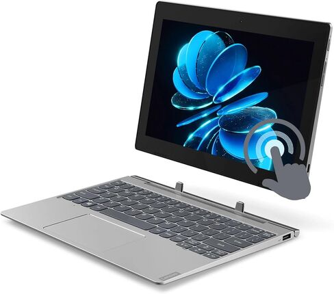 Lenovo IdeaPad D330 10.1" IPS 2-in-1 Detachable Laptop Tablet, Intel Celeron N4000, 4GB RAM, 64GB SSD, Windows 11 Pro, Type-C, Japanese Keyboard (Renewed) in Kuwait