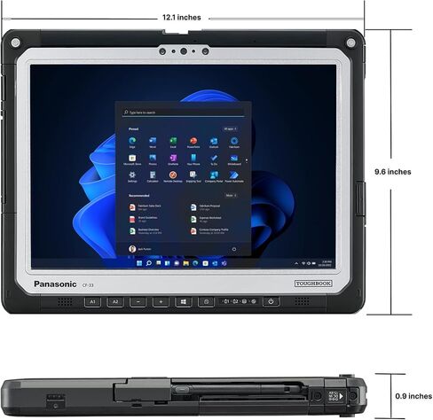 تابلت باناسونيك تاف بوك 33 MK1 متين، i5-7th Gen، شاشة لمس 12 بوصة QHD 2160x1440، ذاكرة الوصول العشوائي 16 جيجابايت، 512 جيجابايت SSD، Windows 11 Pro (متجدد) in Kuwait