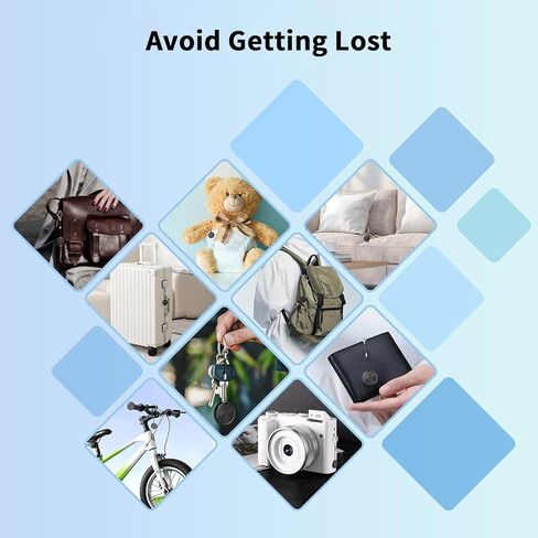 علامات تعقب Android متوافقة مع تطبيق Google Find Hub (Android فقط) جهاز تعقب بلوتوث مقاوم للماء IP65، مكتشف العناصر للمفتاح، والمحافظ، وحقيبة الظهر، وحقائب السفر - أسود + أبيض in Kuwait