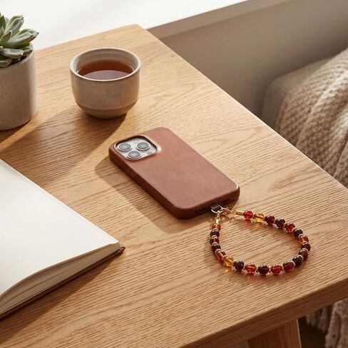 Tortoise Beaded Phone Charm Tortoise Lanyard Strap Wristlet Phone Accessories Cellphone Lanyard with Tether Tab for Women Men in Kuwait