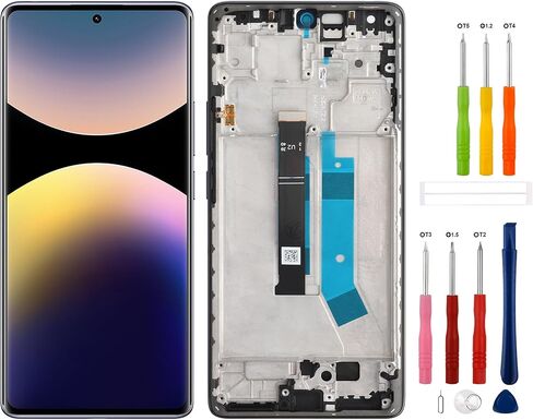 TFT LCD Display Replacement Compatible with Redmi Note 14 pro 4G Touch Screen Digitizer Assembly with Repair Tools in Kuwait