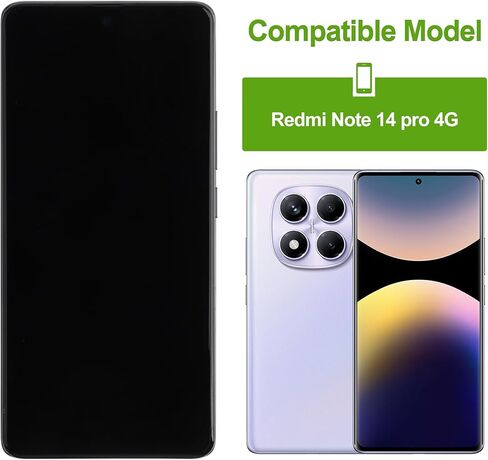 TFT LCD Display Replacement Compatible with Redmi Note 14 pro 4G Touch Screen Digitizer Assembly with Repair Tools in Kuwait