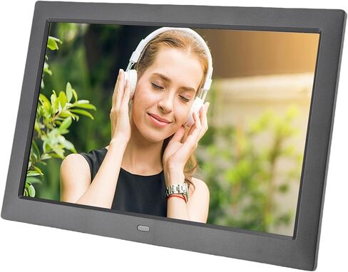 إطار صور رقمي مقاس 10.1 بوصة من Eujgoov، إطار صور بشاشة تعمل باللمس IPS HD مع عرض شرائح يدور تلقائيًا، وفتحة USB وبطاقة الذاكرة، لا حاجة إلى WiFi، لديكور المنزل والهدايا (قابس أمريكي) in Kuwait