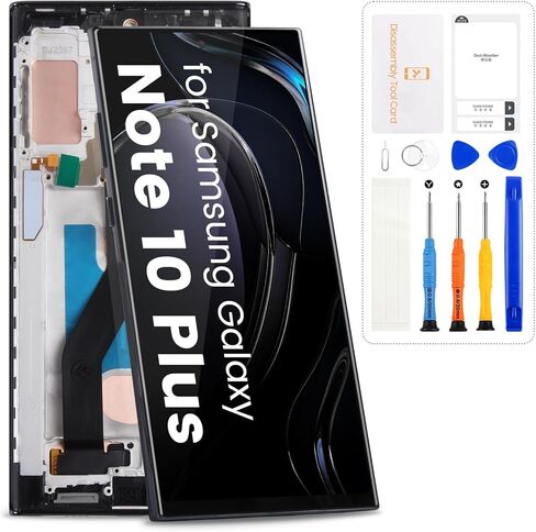for Samsung Galaxy Note 10 Plus Screen Replacement for Samsung Note10+ LCD Display SM-N975 SM-N976 Touch Digitizer Assembly with Repair Kits(Incell,No Fingerprint,Black with Frame) in Kuwait