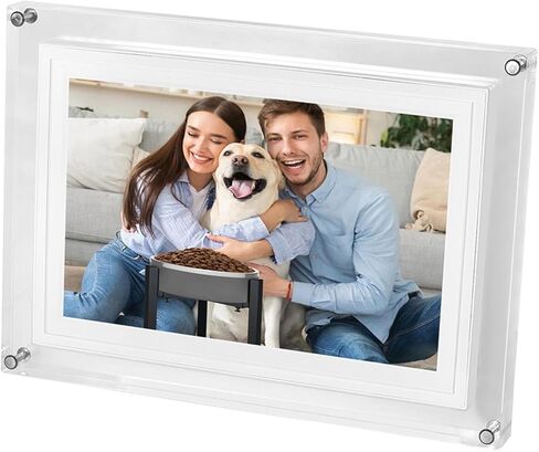 Diyeeni 10.1 Inch Smart WiFi Digital Photo Frame 1280 x 800 IPS Screen, Portrait and Landscape Mode, Built in 32GB Memory, Share Moments Instantly via App from Anywhere (US Plug) in Kuwait