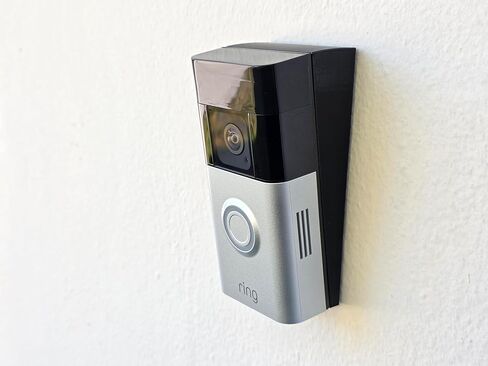 حامل إسفين بزاوية عمودية متوافق مع جرس باب البطارية Ring Plus & Ring Battery Doorbell Pro، دعامة 10 درجات لأعلى/لأسفل، مطبوعة ثلاثية الأبعاد، مقاومة للأشعة فوق البنفسجية. in Kuwait