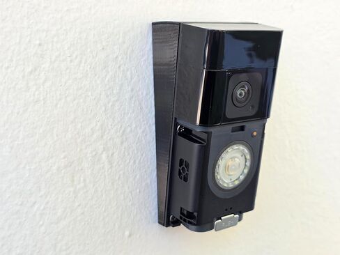 حامل إسفين بزاوية عمودية متوافق مع جرس باب البطارية Ring Plus & Ring Battery Doorbell Pro، دعامة 10 درجات لأعلى/لأسفل، مطبوعة ثلاثية الأبعاد، مقاومة للأشعة فوق البنفسجية. in Kuwait
