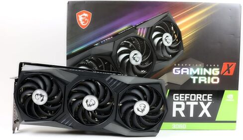 بطاقة رسومات MSI Gaming GeForce RTX 3060 12GB 15 Gbps GDRR6 192-Bit HDMI/DP PCIe 4 Tri-Frozr Torx Fan Ampere RGB OC (RTX 3060 Gaming X Trio 12G) (متجددة) in Kuwait