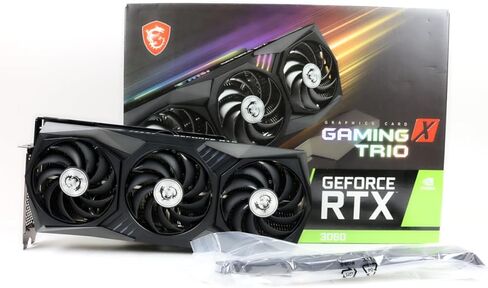 بطاقة رسومات MSI Gaming GeForce RTX 3060 12GB 15 Gbps GDRR6 192-Bit HDMI/DP PCIe 4 Tri-Frozr Torx Fan Ampere RGB OC (RTX 3060 Gaming X Trio 12G) (متجددة) in Kuwait