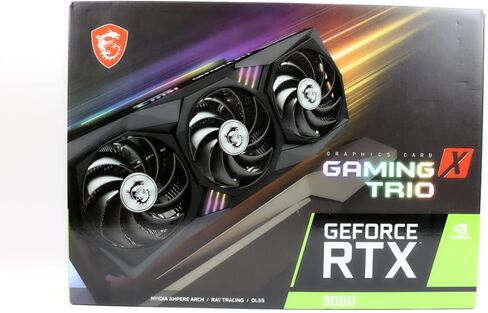 بطاقة رسومات MSI Gaming GeForce RTX 3060 12GB 15 Gbps GDRR6 192-Bit HDMI/DP PCIe 4 Tri-Frozr Torx Fan Ampere RGB OC (RTX 3060 Gaming X Trio 12G) (متجددة) in Kuwait