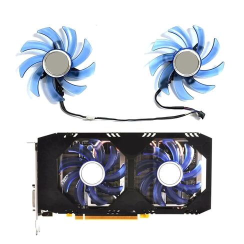 استبدال مروحة وحدة معالجة الرسومات 85 مم 4PIN لبطاقة الرسومات RX470 RX570 IceQ X2 Turbo in Kuwait