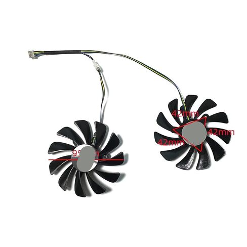 2pcs 95mm GAA8S2U DC 12V 0.45A 4pin GTX1080 GPU Cooler for GTX 1070 1080 Ti GTX 1070Ti 1080Ti Ampere Graphics Card Fan in Kuwait