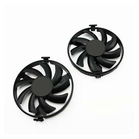 مروحة تبريد الرسومات FDCU12S9-C لـ RX 480 470 570 580 470D RS Black Wolf - DC 12V 0.45A GPU Cooler (2 Fan) in Kuwait