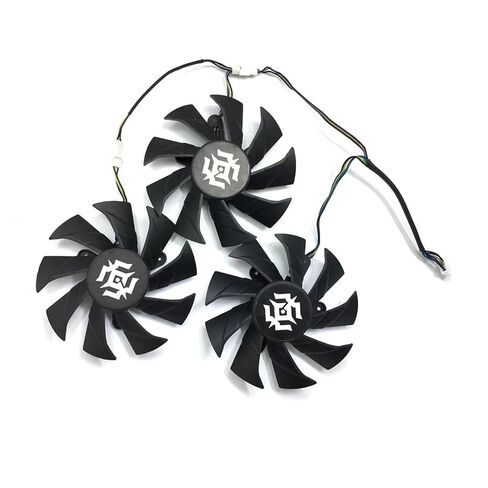 3Pcs 85Mm 4pin Cooling Replacement Fan for GTX1070 RTX 2070 Graphics Card - Silent Operation and High Efficiency in Kuwait