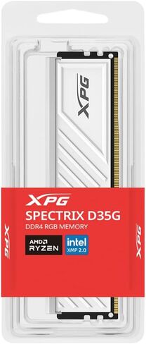 ADATA XPG Spectrix D35G RGB DDR4 / 3200MHz / 16GB / Non-ECC / CL16 / XMP/White / AX4U320016G16A-SWHD35G RAM Memory in Kuwait