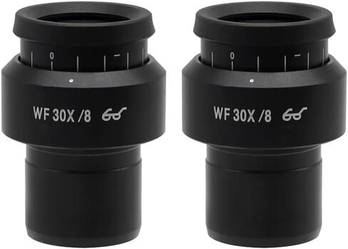 Stereo Microscope Eyepiece WF30X/8 30mm Interface Wide Angle Binocular Trinocular Monocular Oculars High Eye Point Eyepieces (Color : 1pcs) in Kuwait