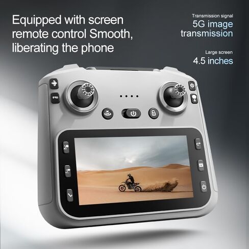 طائرات بدون طيار K18MAX GPS مع كاميرا للبالغين 4K، وحدة تحكم عن بعد LCD 4.5 بوصة، تجنب العوائق 360 درجة، العودة إلى المنزل بتوجيه GPS، نقل 5G Wi-Fi، محركات بدون فرش، إقلاع بلمسة واحدة، 40 دقيقة من وقت الطيران - هدية ولعبة مثالية للمبتدئين. in Kuwait