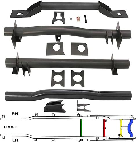 ELITEWILL Spare Tire Carrier Support Crossmember Kit Fit for Chevy Silverado & GMC Sierra 1996-2006 in Saudi Arabia
