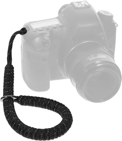 Camera Wrist Strap Adjustable Camera Hand Strap Universal Braided Cameras Rope Straps for DSLR or Mirrorless Cameras Rope Black in Kuwait