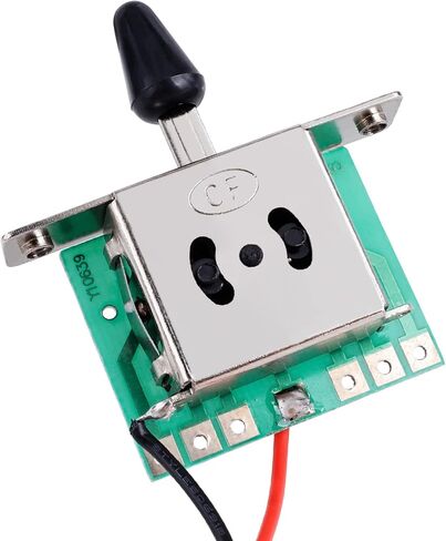 Banworks Electric Guitar Wiring Harness Kit 1 Tone 1 Volume Prewired 5-Way Blade Switch 500K 1A1B Mini Pots with 6.35mm Output Jack for Modern Style Fender/Squier Stratocaster Strat ST JT/DLZC-03 in Saudi Arabia