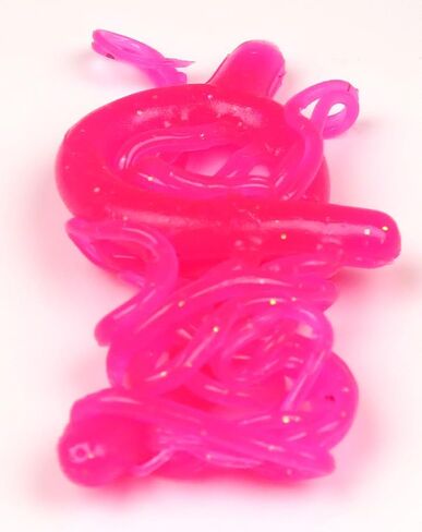 Hareline Fly Tying Mini Squiggle Worms – Soft, Stretchy Worm Bodies for San Juan & Squirmy-Style Flies in Kuwait