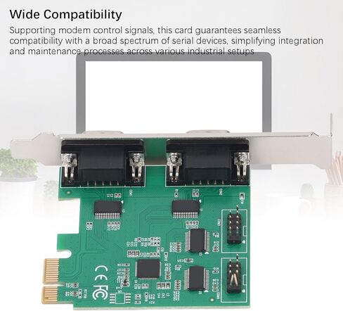 PCIE 1X to 4 Port RS232 Serial Adapter Card, ASIX AX99100 Chip, Compatible for WINXP, WIN7, WIN8, WIN10, WIN11, in Kuwait