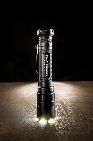 SureFire E2D Defender Ultra Dual-Output LED Flashlight with Tailcap Click Switch, Black, Black in Kuwait