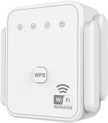 WiFi Extender WiFi Repeater 300Mbps WiFi Amplifier 2.4GHz WiFi Signal Enhancer with Repeater/AP Mode Ethernet Port White in Kuwait
