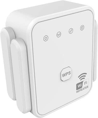 WiFi Extender WiFi Repeater 300Mbps WiFi Amplifier 2.4GHz WiFi Signal Enhancer with Repeater/AP Mode Ethernet Port White in Kuwait