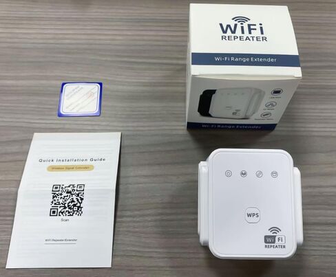 WiFi Extender WiFi Repeater 300Mbps WiFi Amplifier 2.4GHz WiFi Signal Enhancer with Repeater/AP Mode Ethernet Port White in Kuwait