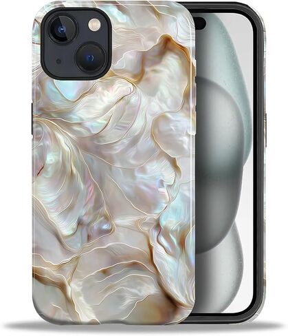 حافظة CARLOCA لهاتف iPhone 16 Pro Max، تصميم زهور الفسيفساء النباتية العتيقة - حماية مزدوجة هجينة ناعمة من البولي يوريثان الحراري + البولي كربونات الصلب، غطاء مقاوم للصدمات مضاد للخدش للرجال والنساء والفتيات، حافظة هاتف أنيقة in Kuwait