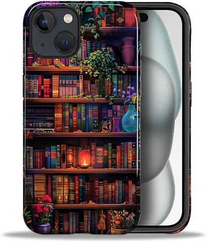 حافظة CARLOCA لهاتف iPhone 16 Pro Max، تصميم زهور الفسيفساء النباتية العتيقة - حماية مزدوجة هجينة ناعمة من البولي يوريثان الحراري + البولي كربونات الصلب، غطاء مقاوم للصدمات مضاد للخدش للرجال والنساء والفتيات، حافظة هاتف أنيقة in Kuwait