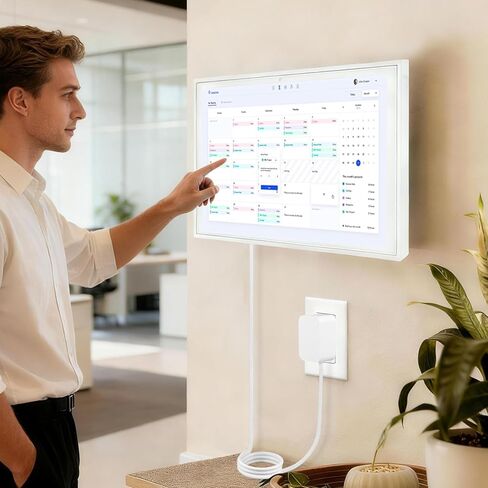 سلك طاقة بديل لتقويم Skylight 15 بوصة (الجيل 1.0)، كابل إمداد طاقة بطول 6.5 قدم 5 فولت محول شاحن تيار متردد/تيار مستمر (غير متوافق مع تقويم Skylight 2/الحد الأقصى/27 بوصة) - أبيض in Kuwait